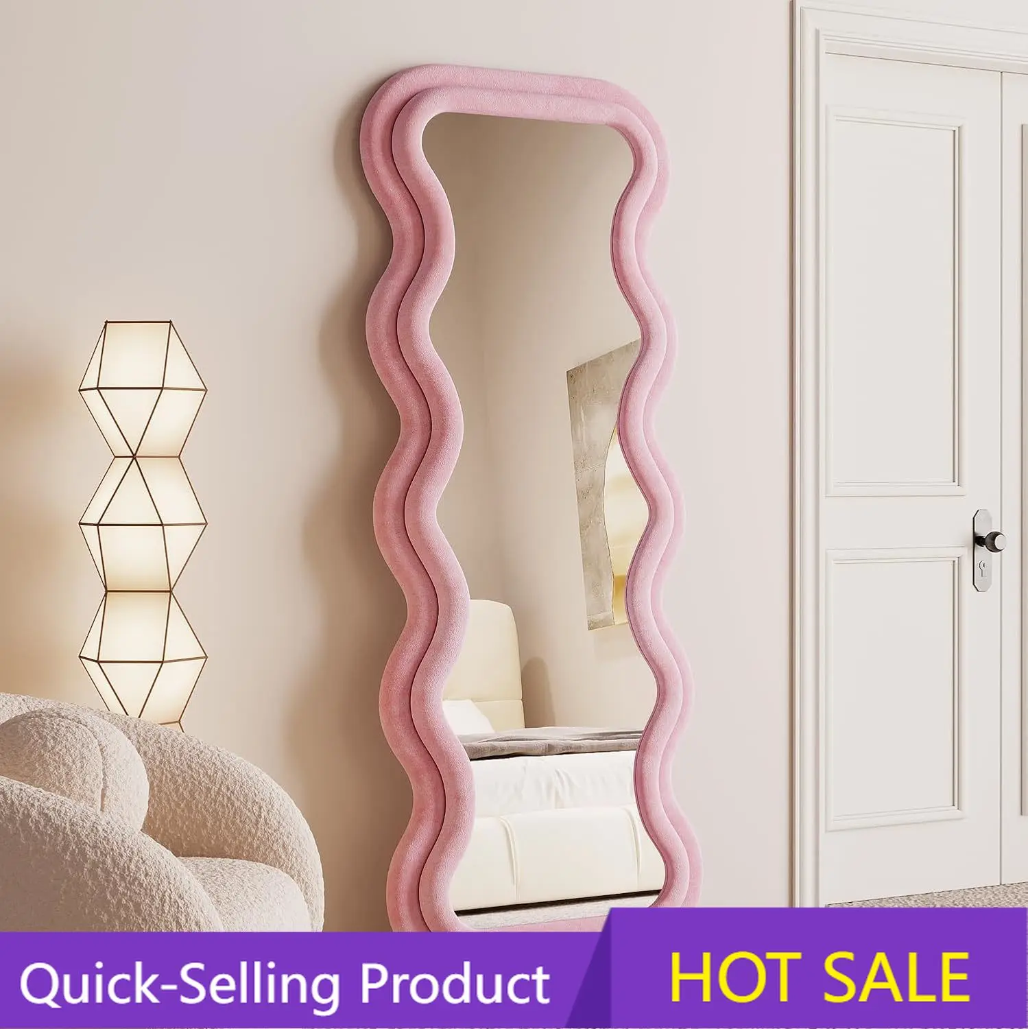 مرآة طويلة مموجة، 63×24 بوصة،  - مراجعة Arch Mirror Leaning وسعره