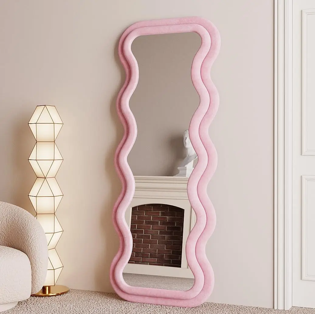 مرآة طويلة مموجة، 63×24 بوصة،  - مراجعة Arch Mirror Leaning وسعره