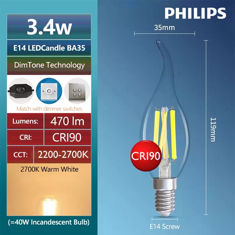 مصباح فيليبس ماستر LED على شكل - مراجعة Philips Bulb Led Classic وسعره