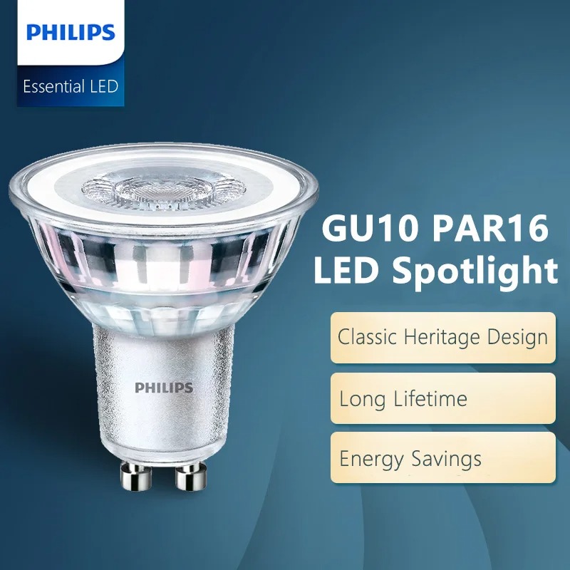 مصباح فيليبس LED GU10 PAR16 أس - مراجعة Philips Bulb Led Classic وسعره