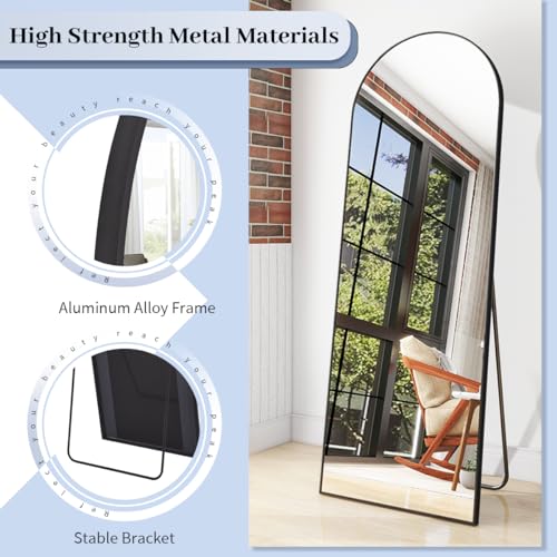 مرآة أرضية كاملة الطول مقاس 64 - مراجعة Arch Mirror Leaning وسعره