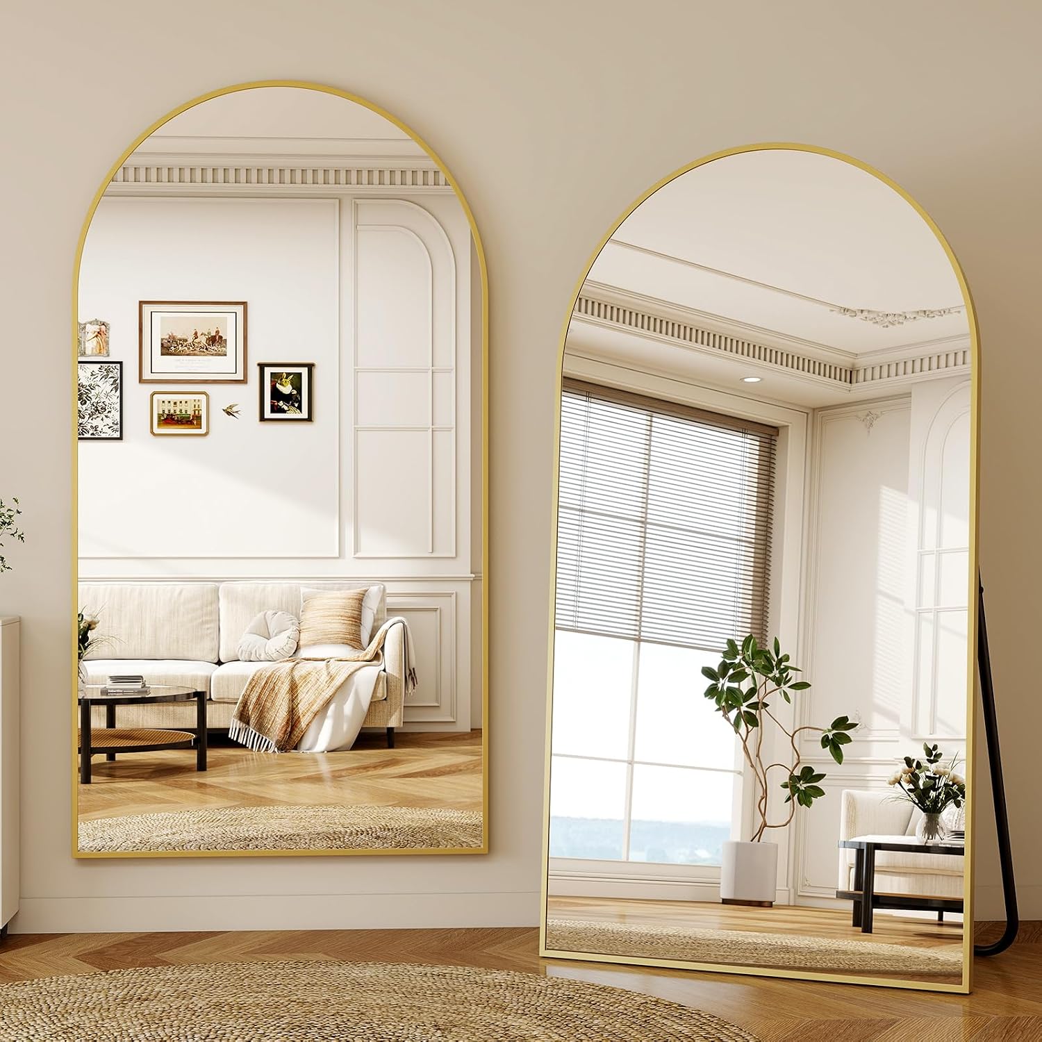 مرآة مقوسة كبيرة الحجم بطول 86 - مراجعة Arch Mirror Leaning وسعره
