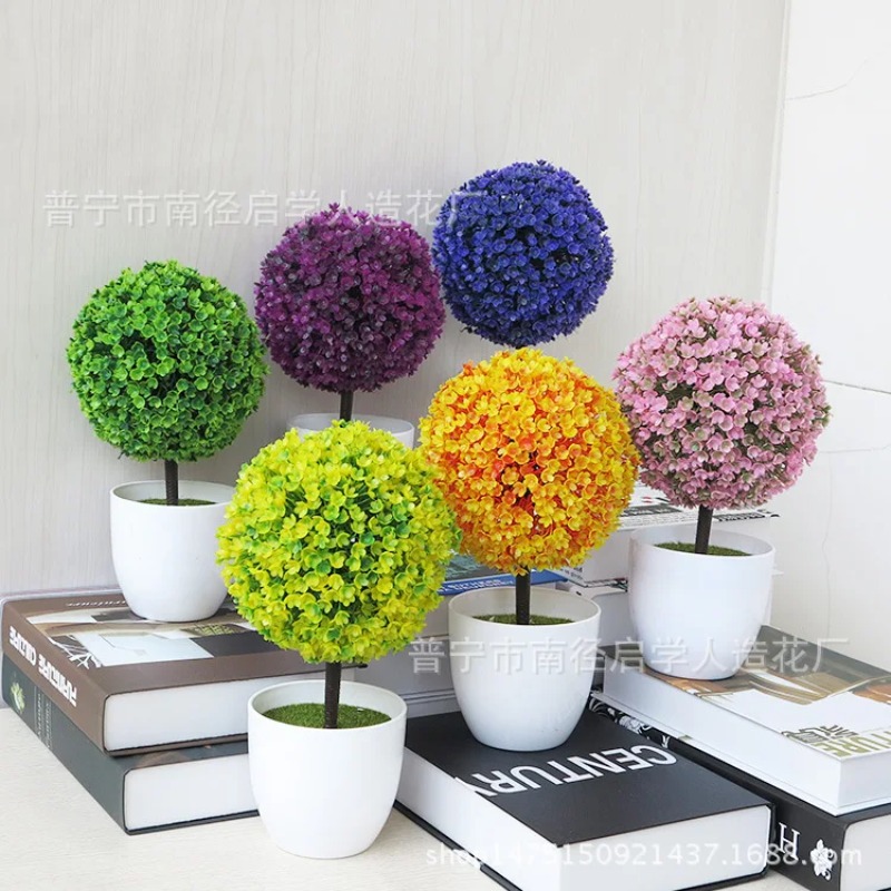 نباتات اصطناعية صغيرة في أصيص، - مراجعة Interior Design Office وسعره